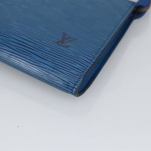 LOUIS VUITTON Epi Pochette Accessoires Pouch Vintage Blue M52985 LV Auth bs19703 - Picture 14 of 16
